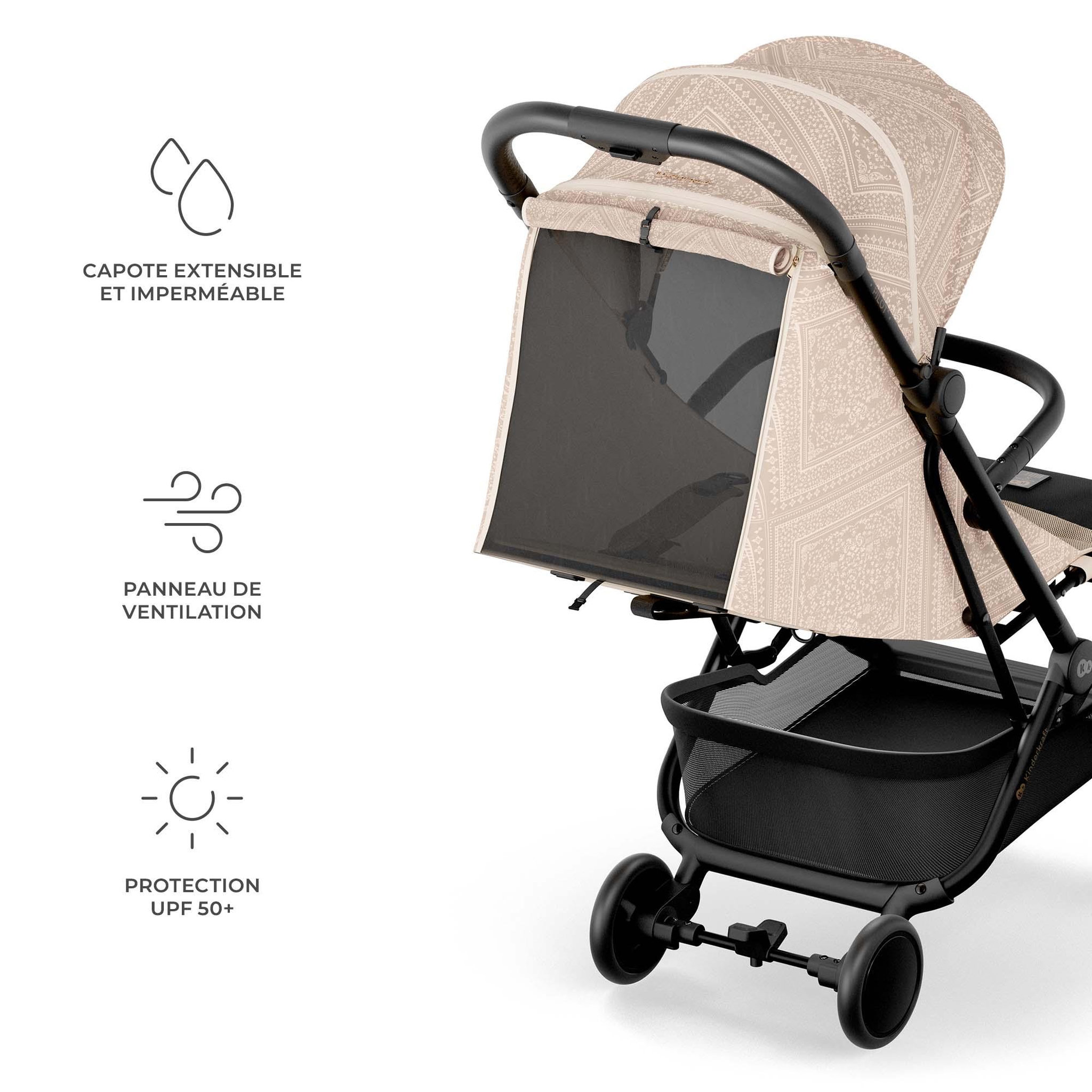 Voir la diapositive 5 : KINDERKRAFT Poussette compacte et facile à plier pour voyages et déplacements