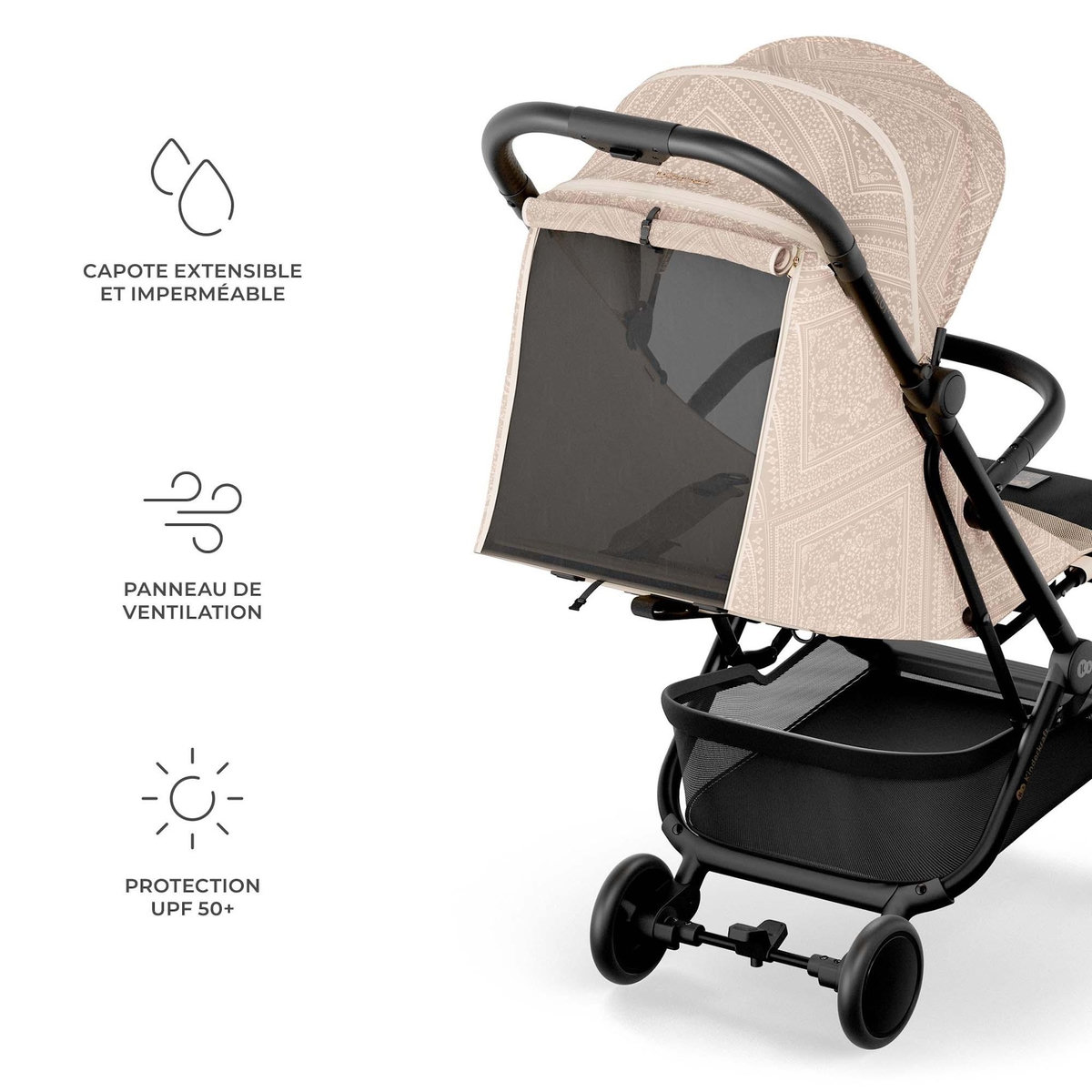 KINDERKRAFT Poussette compacte et facile à plier pour voyages et déplacements