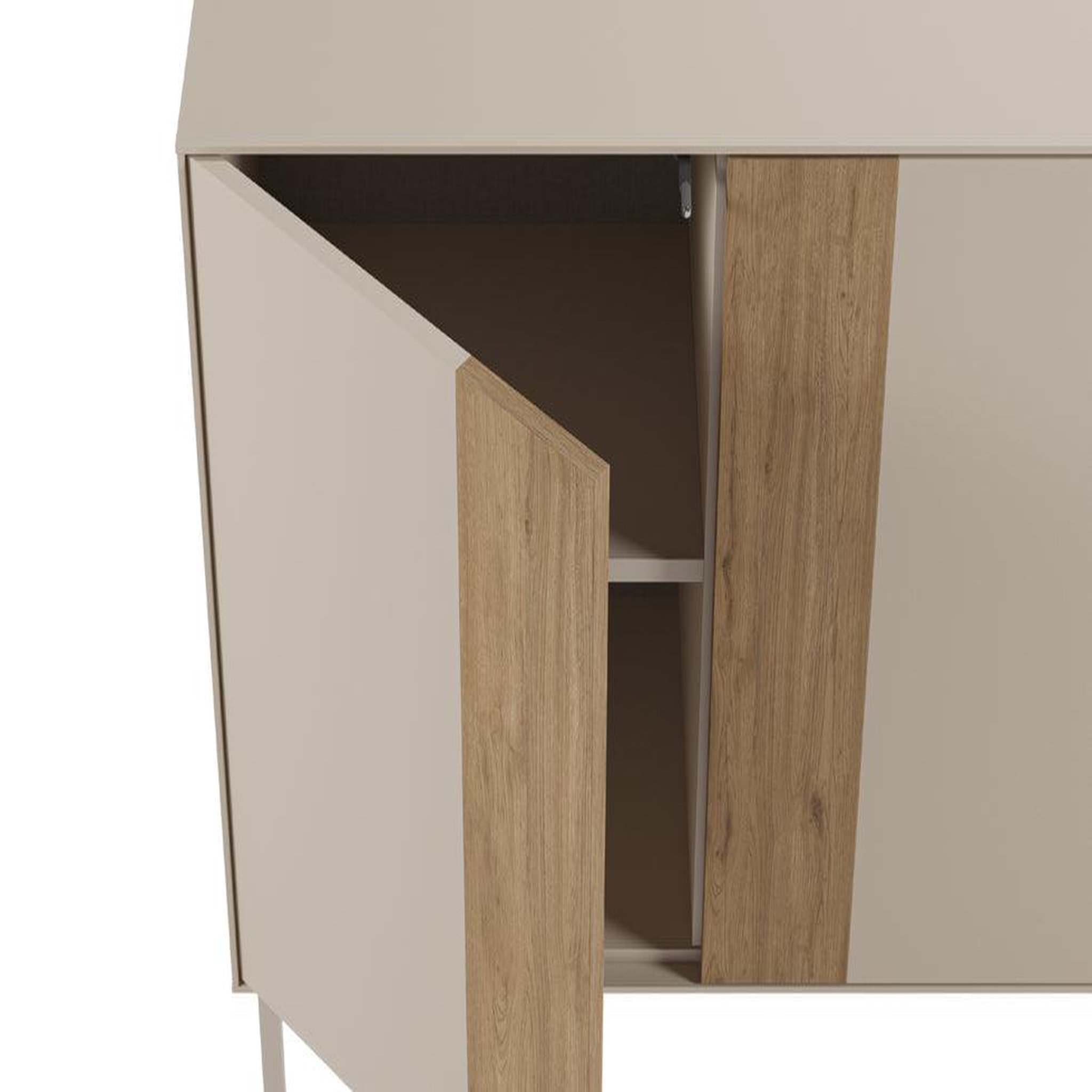Voir la diapositive 6 : CASANOVA PARIS ELDIO - Buffet 180cm en mélamine Beige