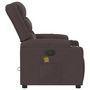 Voir la diapositive 4 : VIDAXL Fauteuil de massage inclinable Marron fonce Tissu