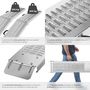 Voir la diapositive 4 : tectake Rampes d'accès pliables argent 186 cm