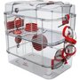 Voir la diapositive 1 : Zolux ZOLUX Cage sur 2 étages pour hamsters, souris et gerbilles - Rody3 duo - L 41 x p 27 x h 40,5 cm - Grenadine