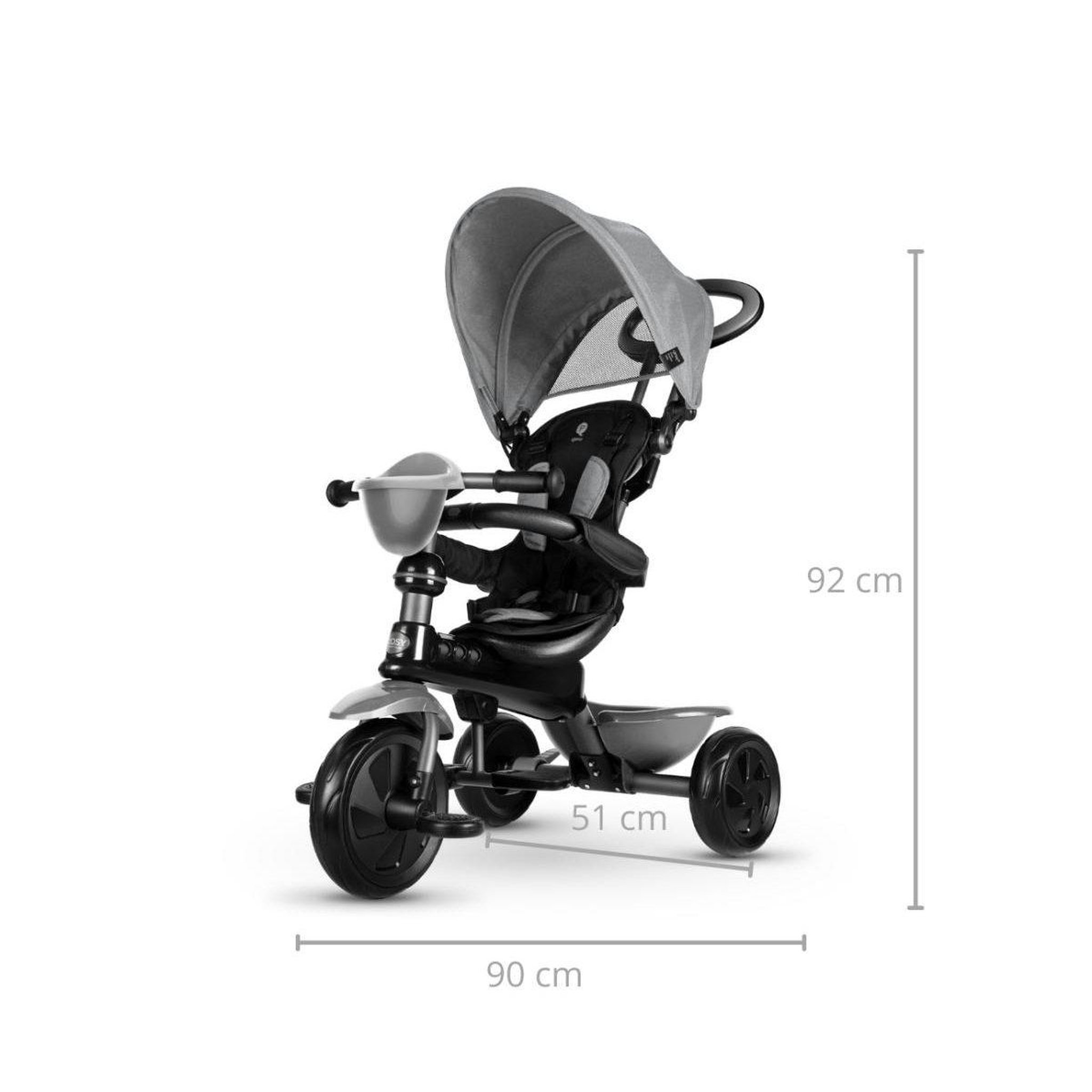 Voir la diapositive 3 : QPLAY Tricycle  cosy - gris