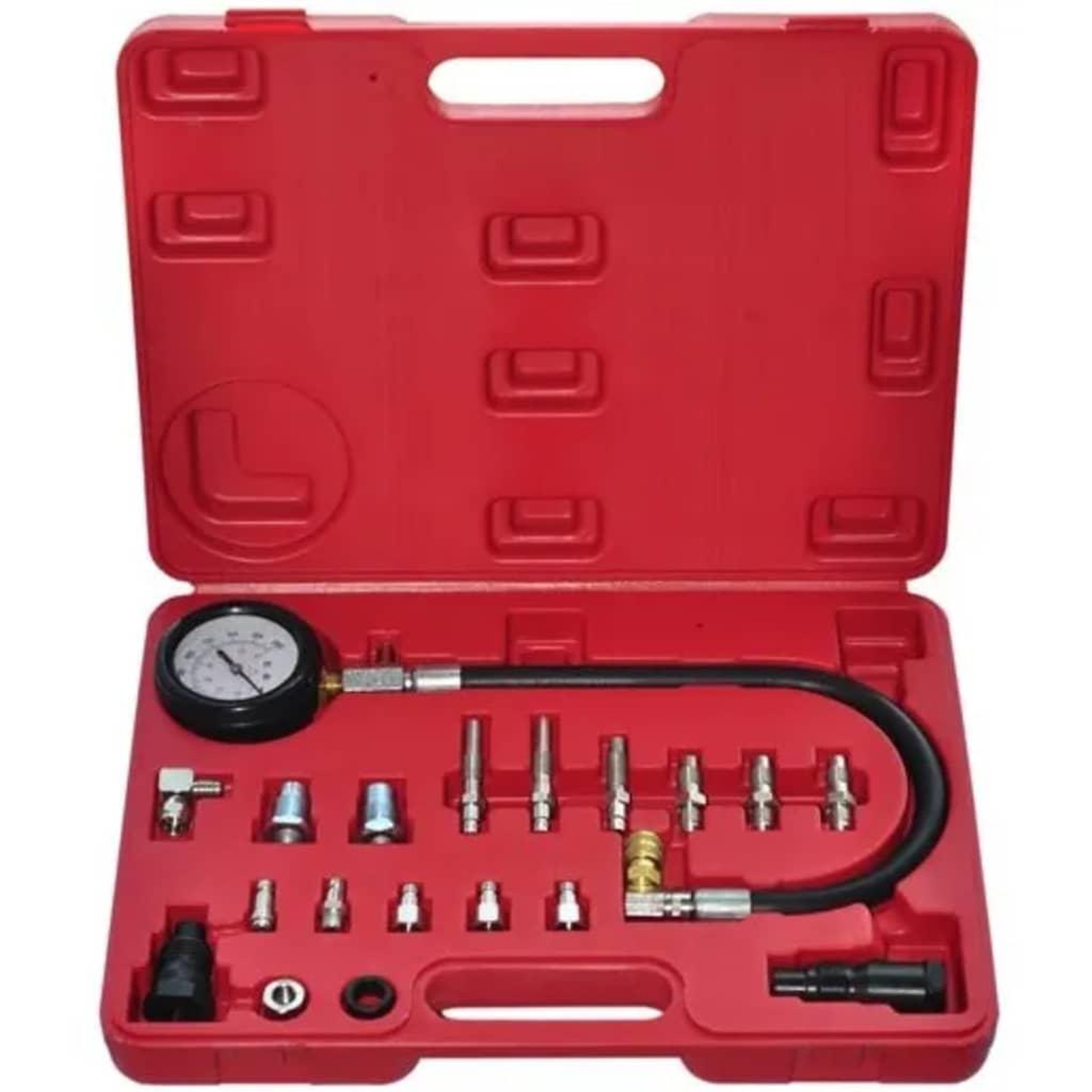 Voir la diapositive 4 : VIDAXL Kit de testeur de compression pour moteur diesel 20 pcs