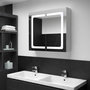 Voir la diapositive 1 : VIDAXL Armoire de salle de bain a miroir LED 80x12,2x68 cm