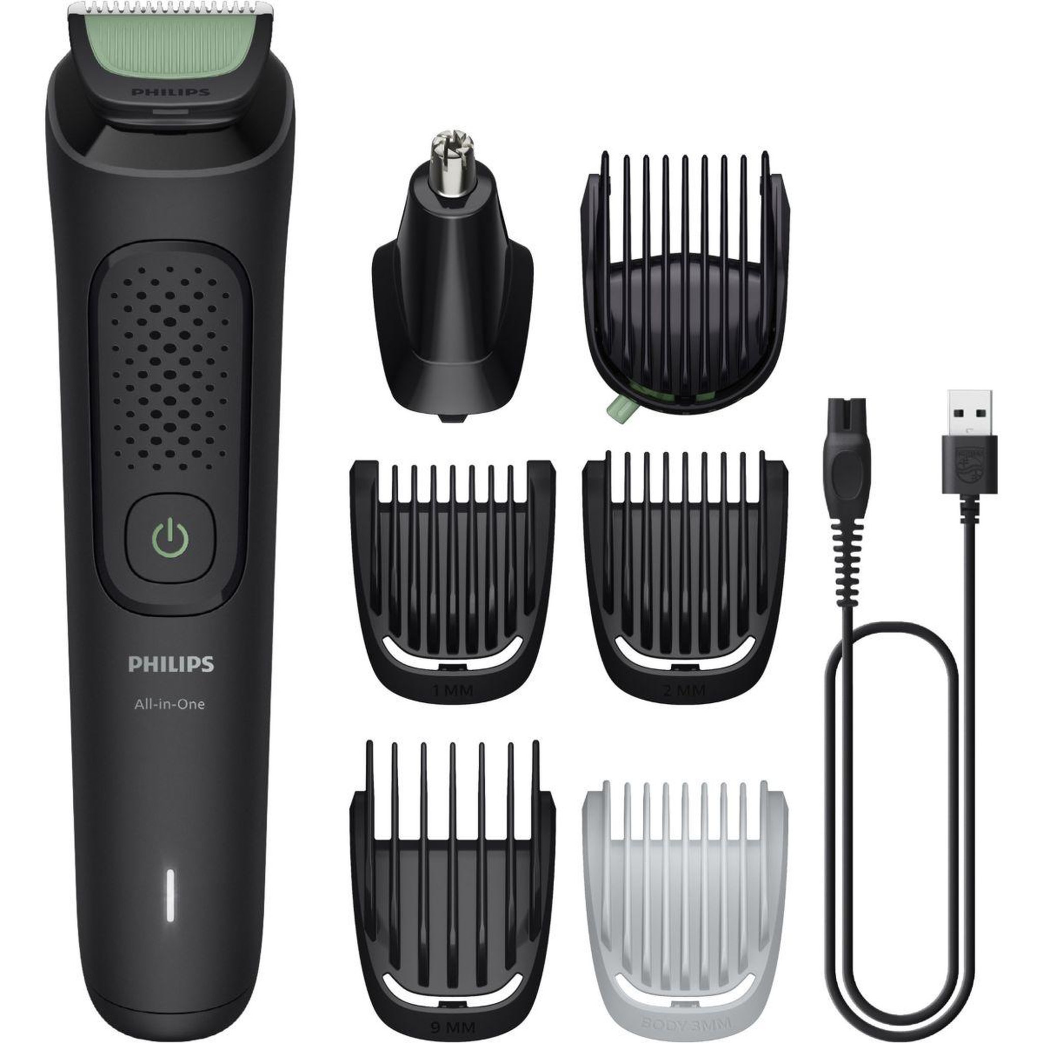 Voir la diapositive 4 : Philips Tondeuse multi usages mg3935/15 series 3000, 9 hauteurs de coupe, précision 1 mm, autonomie 70mn