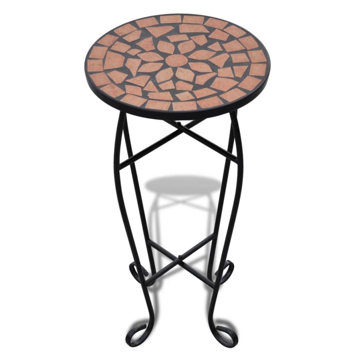 VIDAXL Table d'appoint Mosaïque Terre cuite