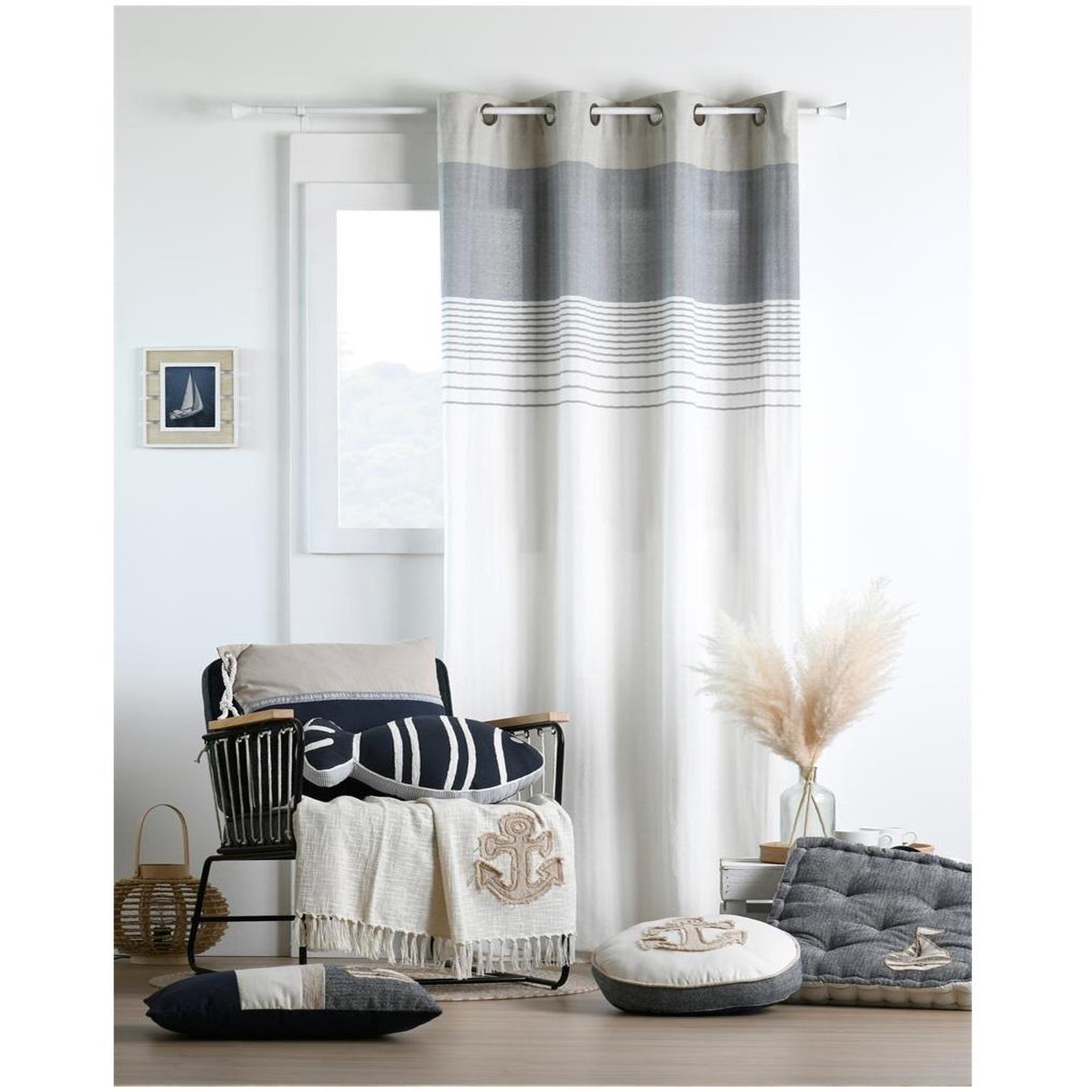 Voir la diapositive 3 : Eden Coussin de sol escale marine design et moderne
