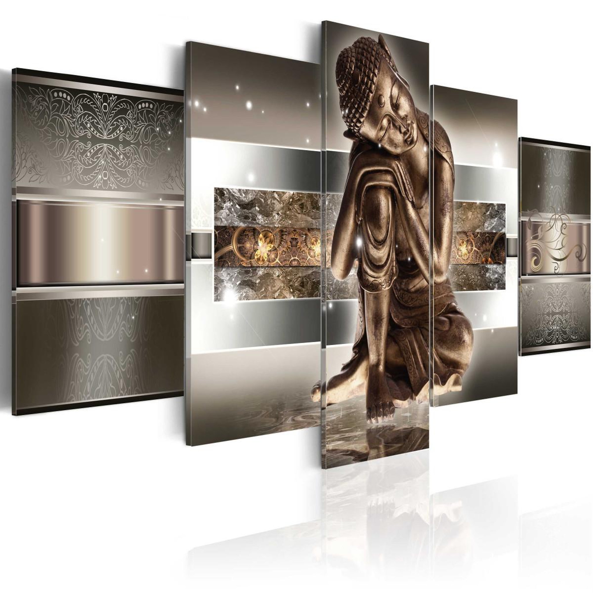 Paris Prix Tableau imprimé  sleeping buddha. Coloris disponibles : Multicolore