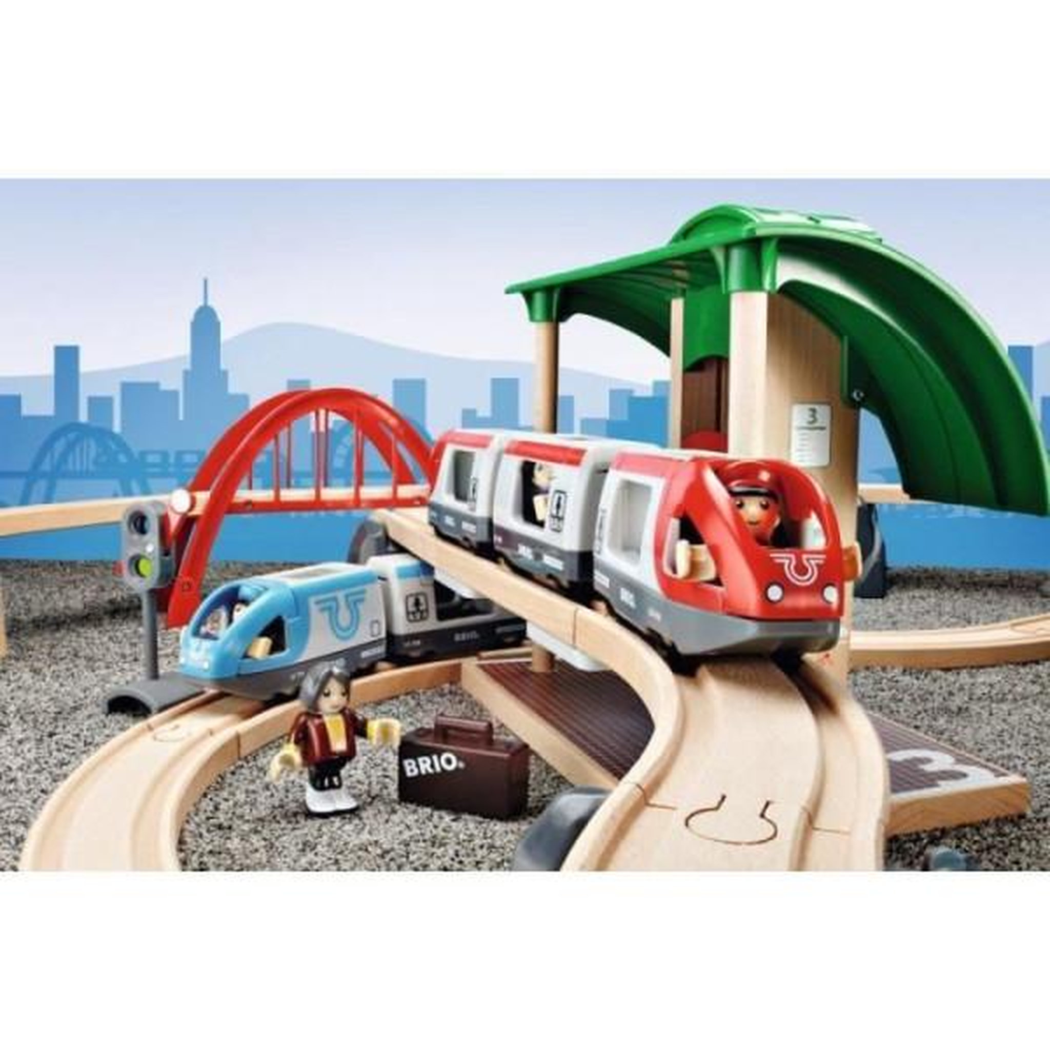 Voir la diapositive 5 : Brio Brio World Circuit Plateforme Voyageurs - Coffret complet 42 pieces - Circuit de train en bois - Ravensburger - Des 3 ans - 3351