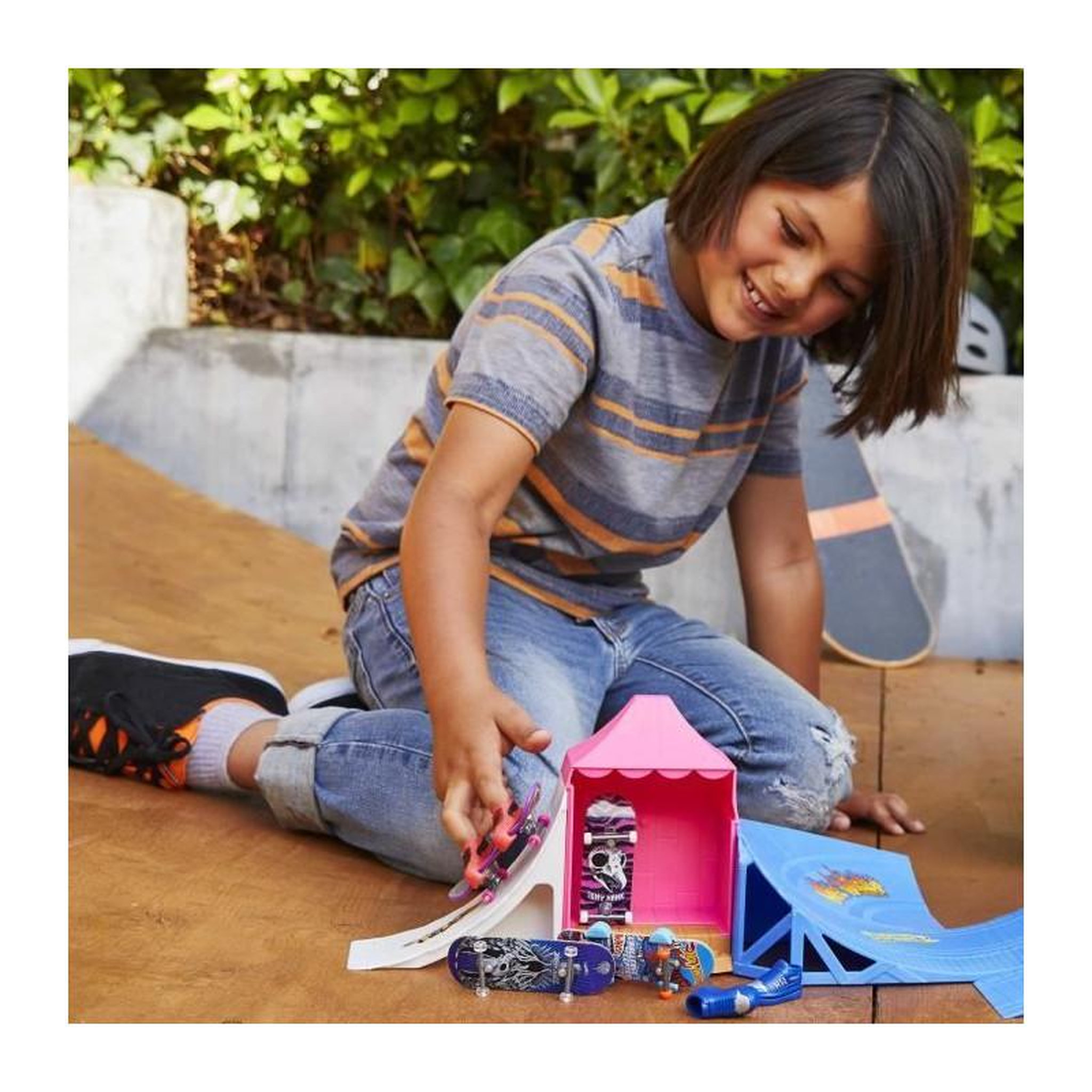 Voir la diapositive 6 : Hot Wheels Ensemble de fingerboard Hot Wheels Coffret Skatepark Attractions