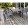 Voir la diapositive 2 : DCB GARDEN Table de jardin 240/300x100cm aluminium taupe ZAHARA