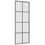 Voir la diapositive 5 : VIDAXL Porte coulissante kit de quincaillerie noir 76x205 cm verre ESG