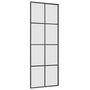 Voir la diapositive 5 : VIDAXL Porte coulissante kit de quincaillerie noir 76x205 cm verre ESG