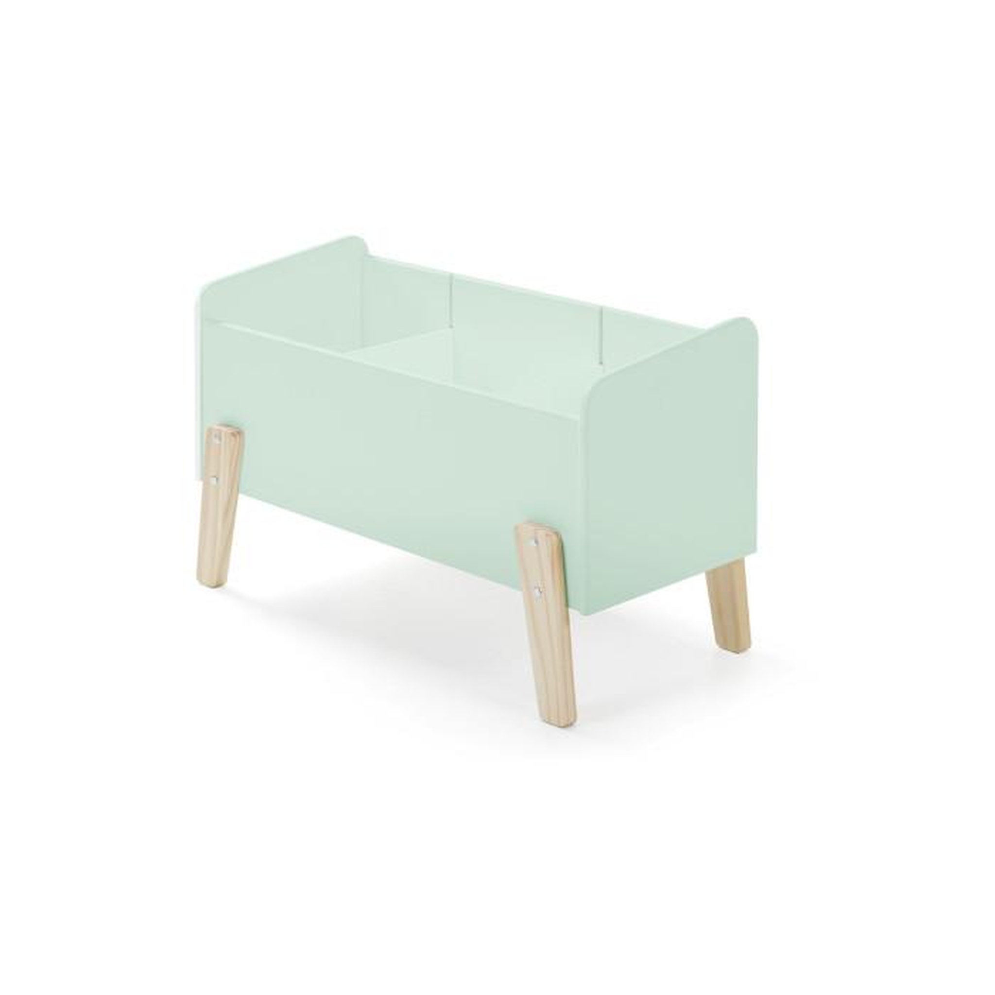 Voir la diapositive 5 : Paris Prix Pack - Lit Enfant, Chevet, Barrière & Coffre  Kiddy  90x200cm Vert Menthe