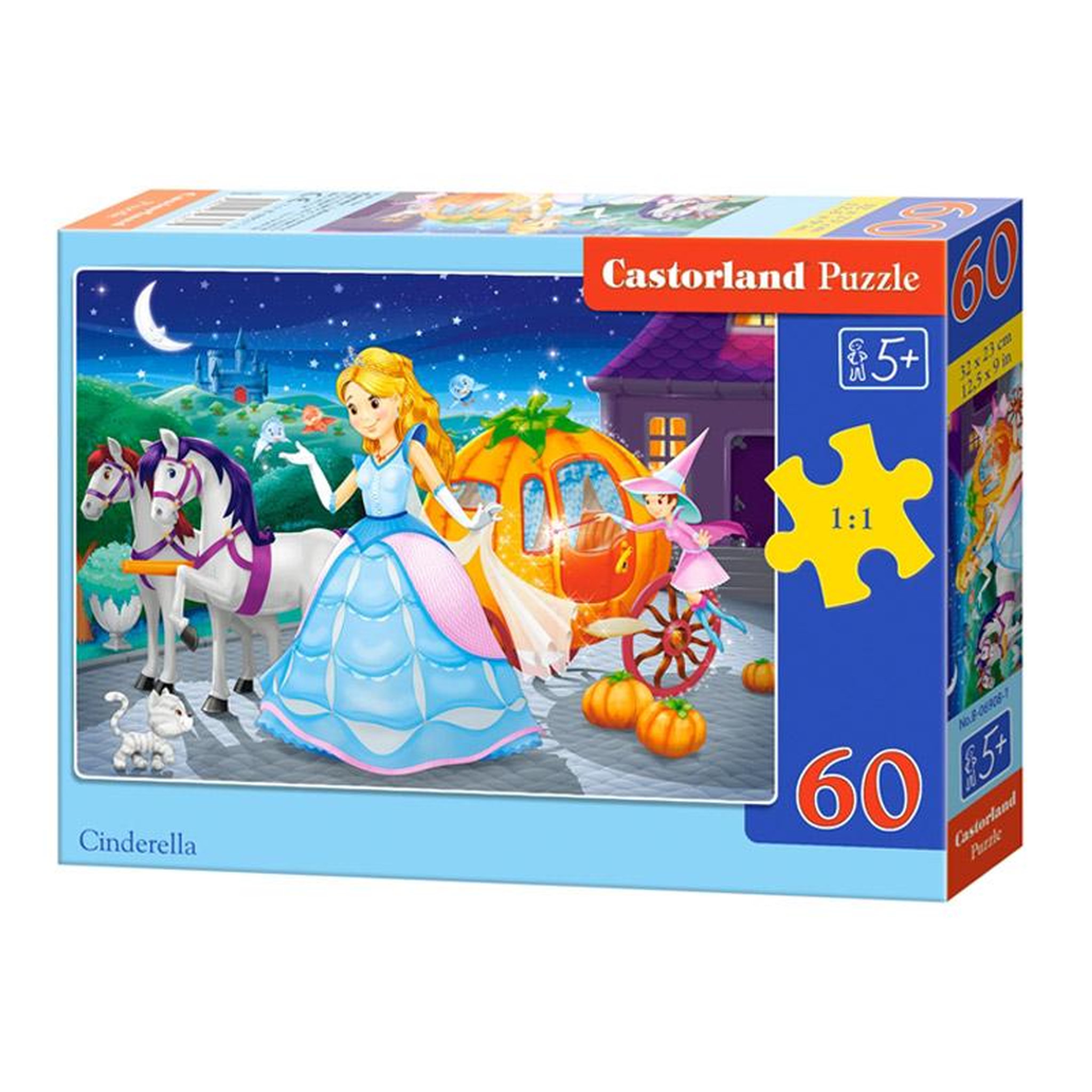 Voir la diapositive 2 : Castorland Puzzle 60 pièces : Cendrillon
