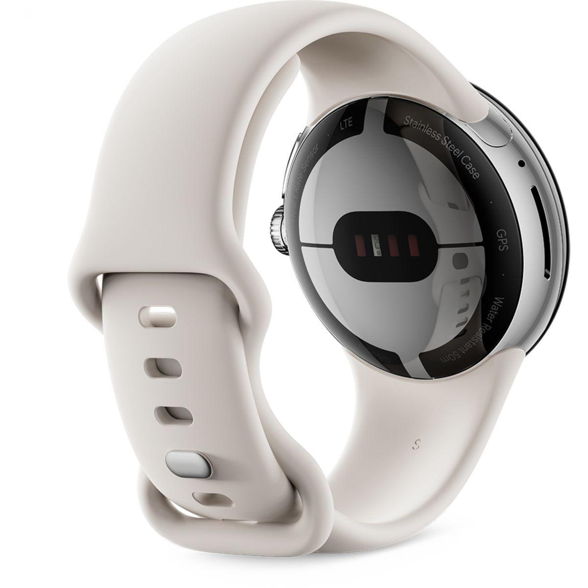 Voir la diapositive 2 : GOOGLE Bracelet Pixel Watch Bands Silicone Active blanc