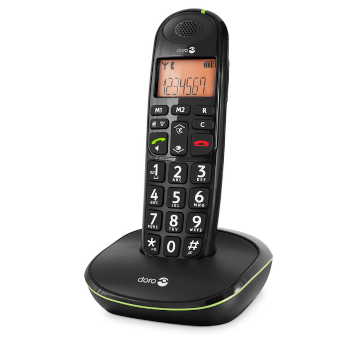 Doro Téléphone sans fil dect noir - dorophoneeasy100w