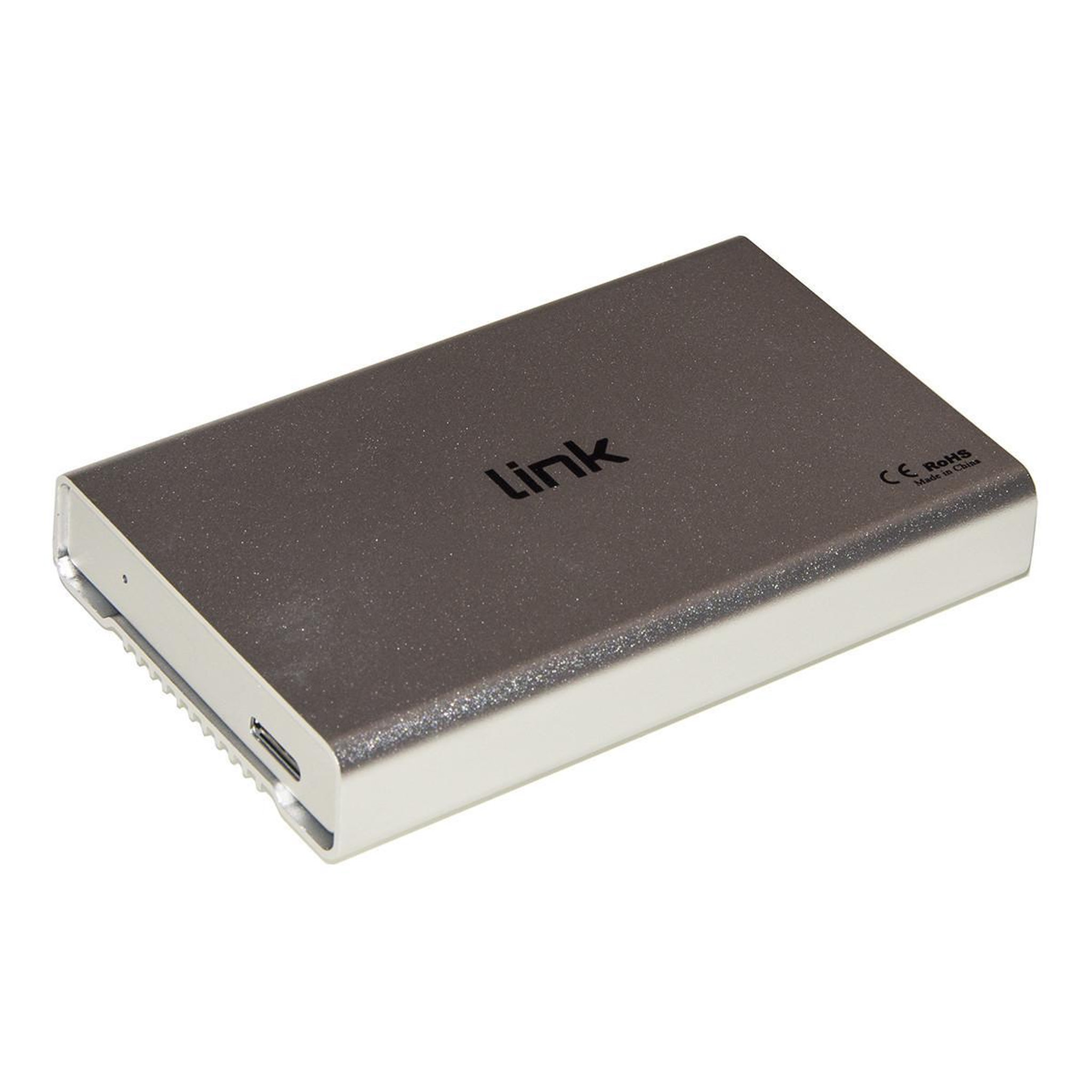 LINK Link Accessori LKLOD254 Boîtier de disques de stockage Boîtier HDD Argent, Blanc 2.5