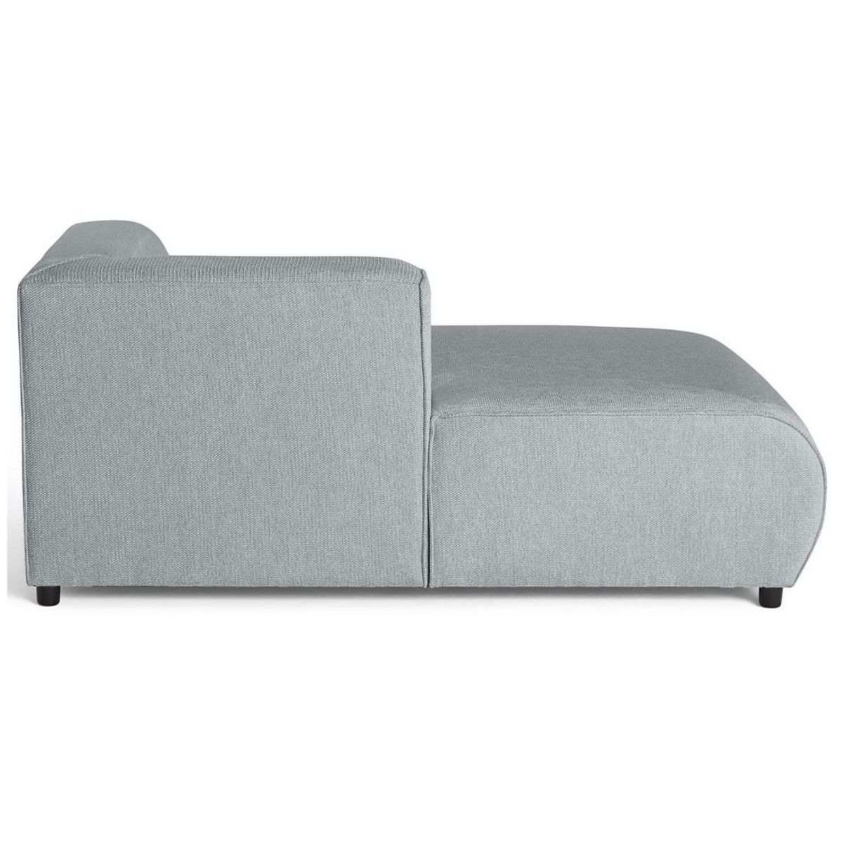 LISA DESIGN Suaro - module d'assise méridienne gauche en tissu texturé