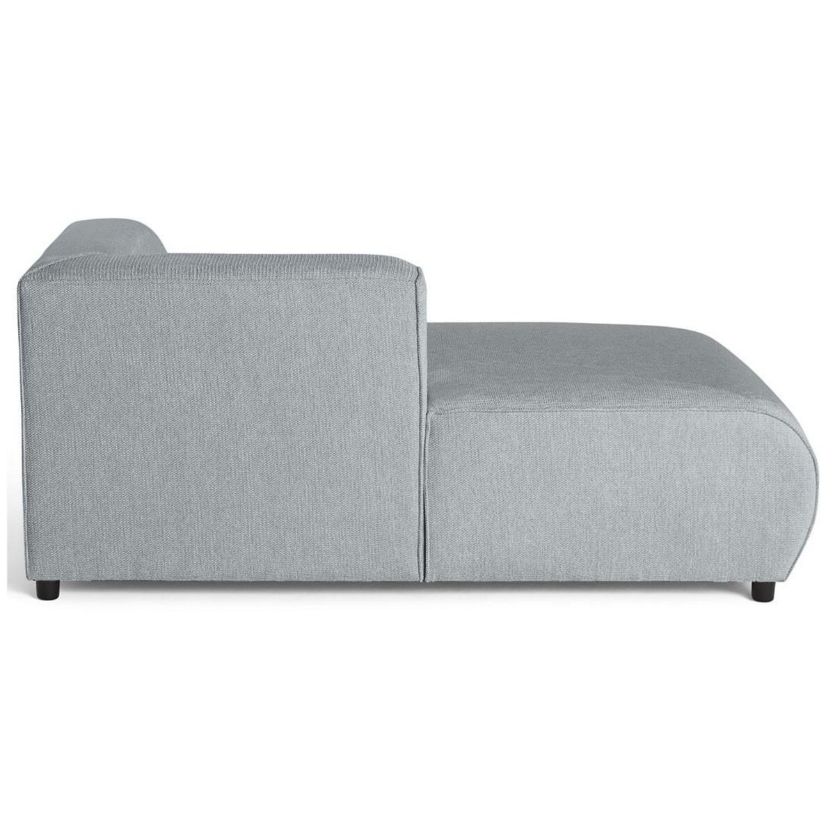 LISA DESIGN Suaro - module d'assise méridienne gauche en tissu texturé