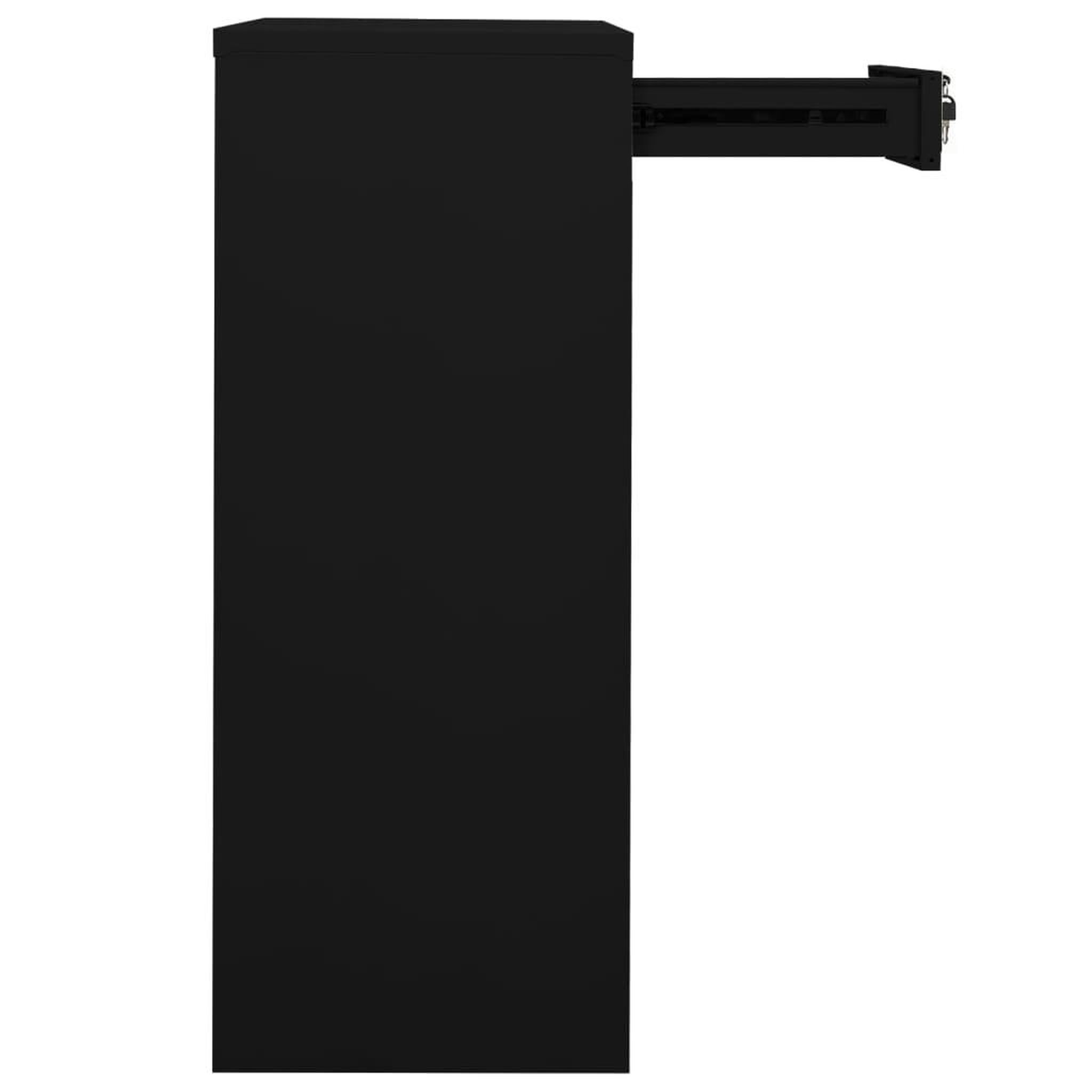 Voir la diapositive 4 : VIDAXL Armoire de bureau Noir 90x40x102 cm Acier