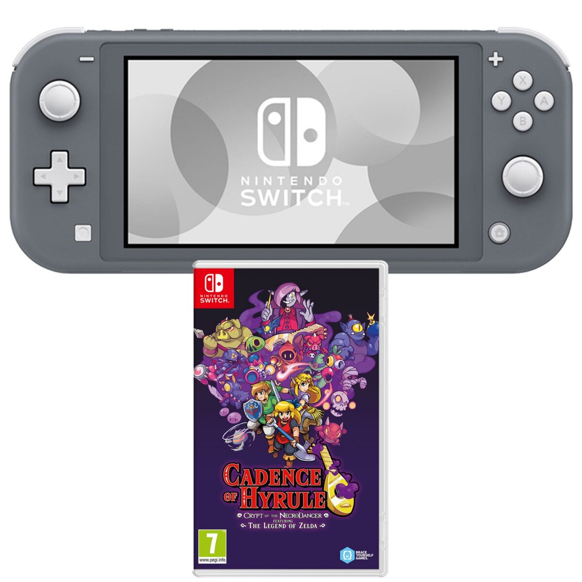 NINTENDO Console Nintendo Switch Lite Grise + Cadence of Hyrule Crypt of the Necrodancer Featuring The Legend of Zelda