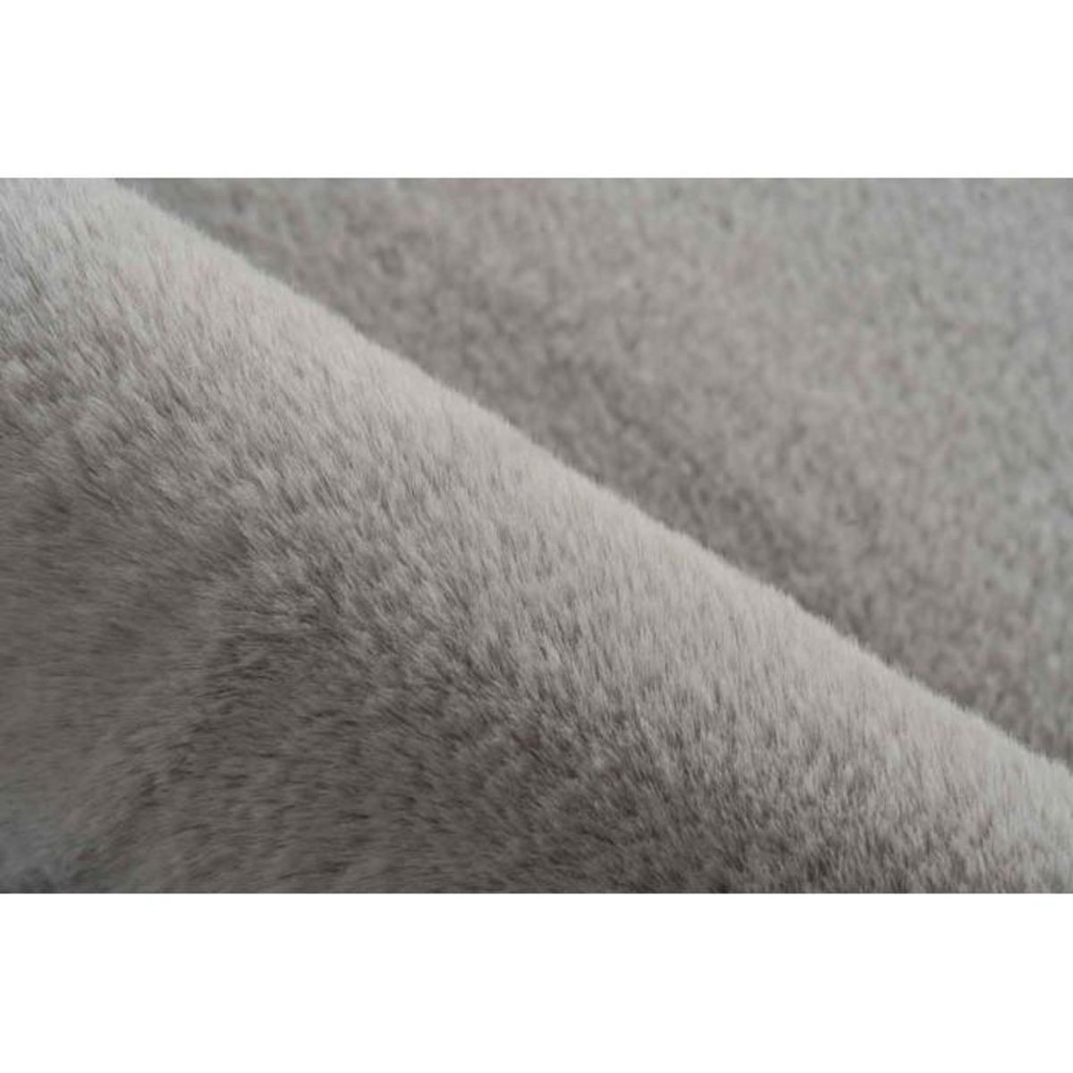 Paris Prix Tapis de Bain Fait à la Main  Rabbit  100cm Gris Clair