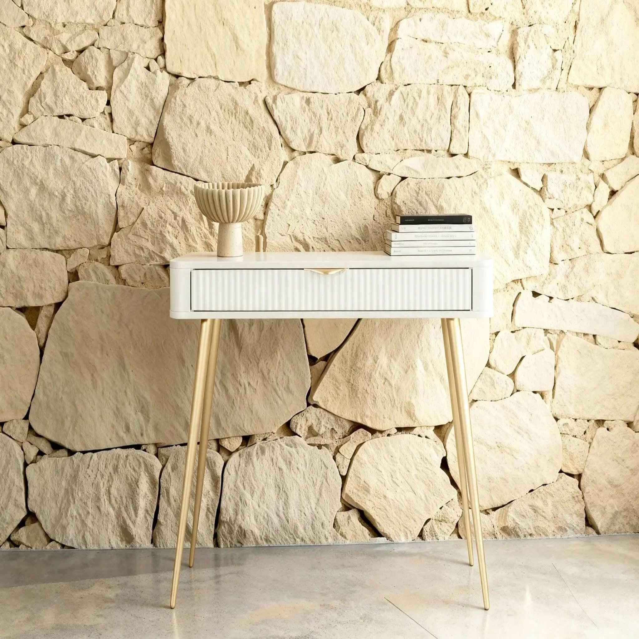 Voir la diapositive 2 : CASANOVA PARIS Joudy - bureau 100cmeffet rainuré