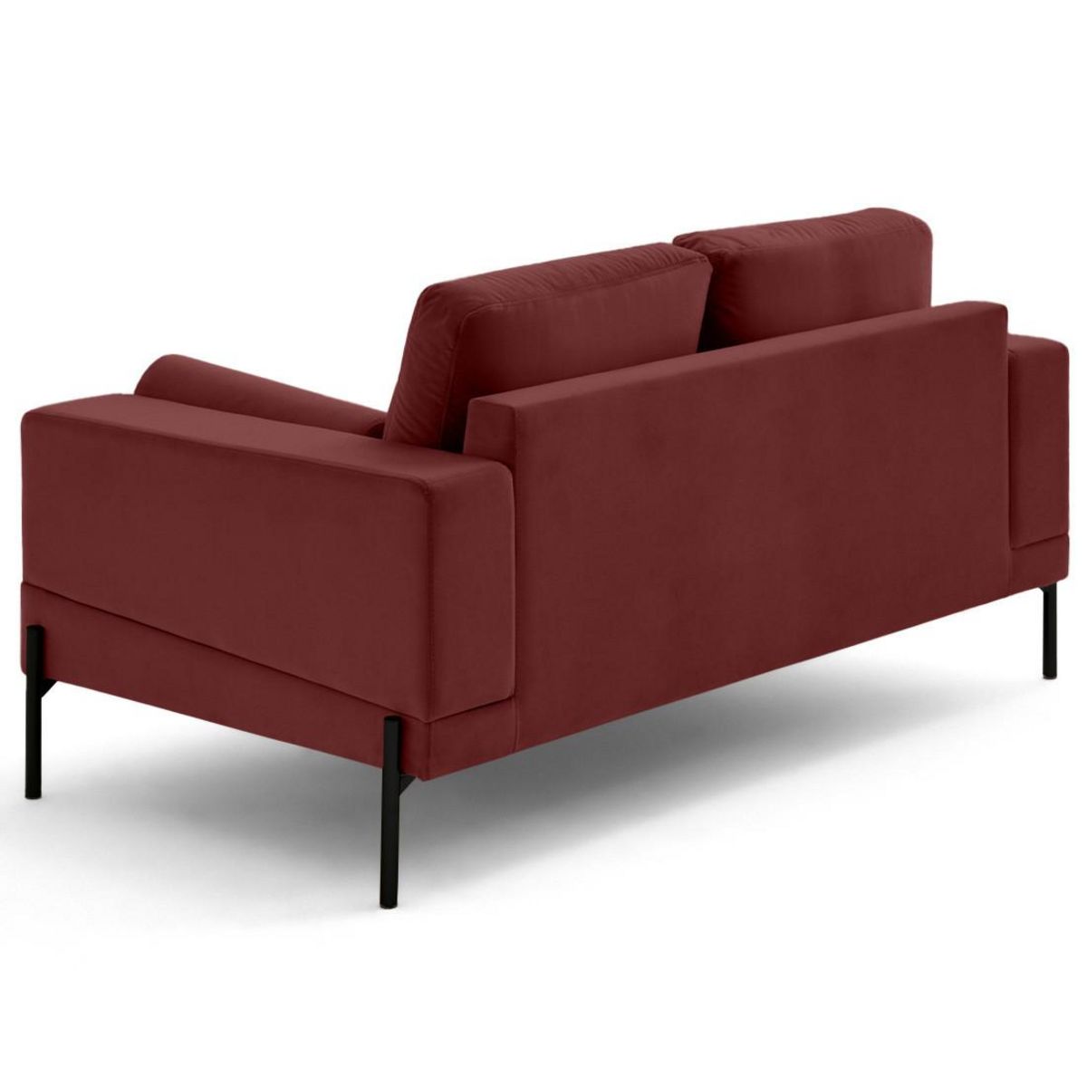 LISA DESIGN Isaure - canapé droit 2 places en velours