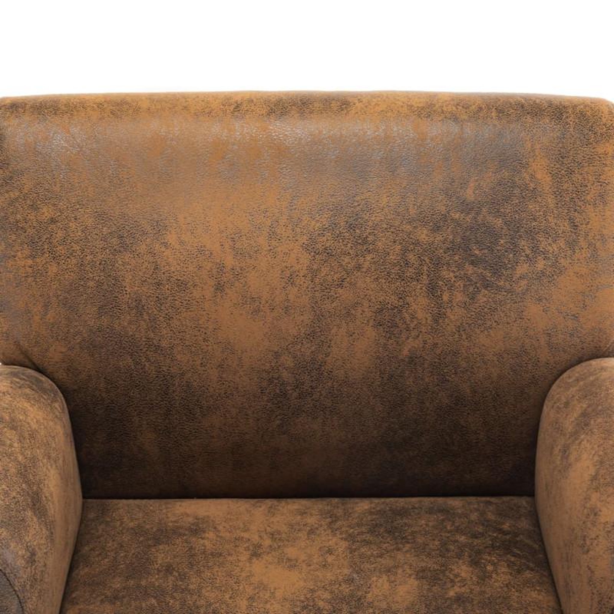 Voir la diapositive 6 : VIDAXL Fauteuil marron similicuir daim