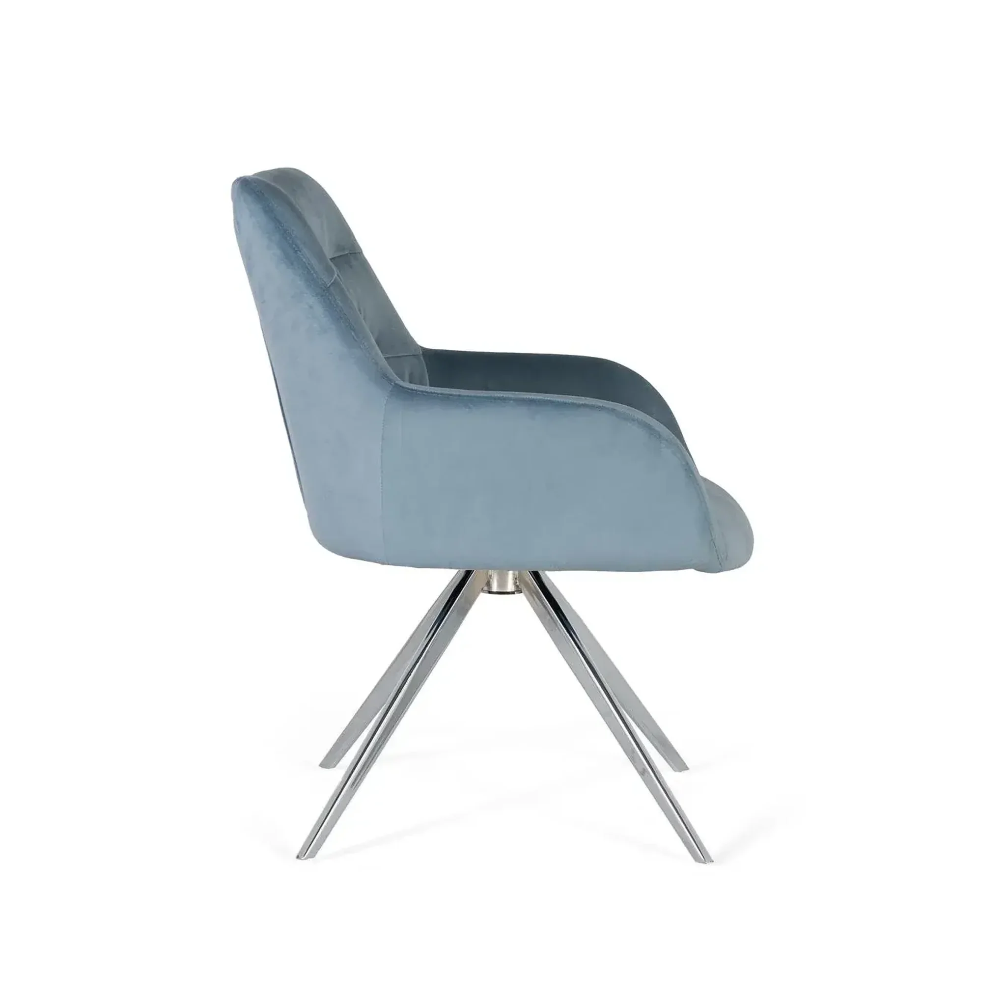 Voir la diapositive 3 : GINER Y COLOMER SL Fauteuil en velours 55 cm style contemporain
