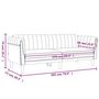 Voir la diapositive 6 : VIDAXL Canape a 3 places gris fonce velours