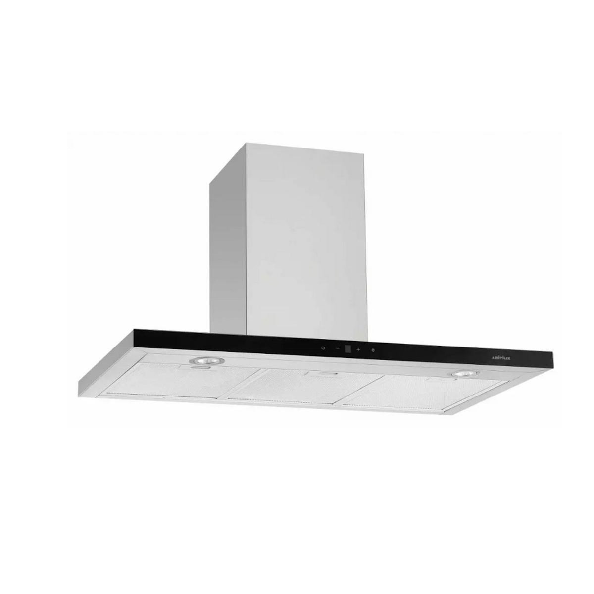 Airlux Hotte décorative murale 90cm 636 m3/h inox - AHBS960SS