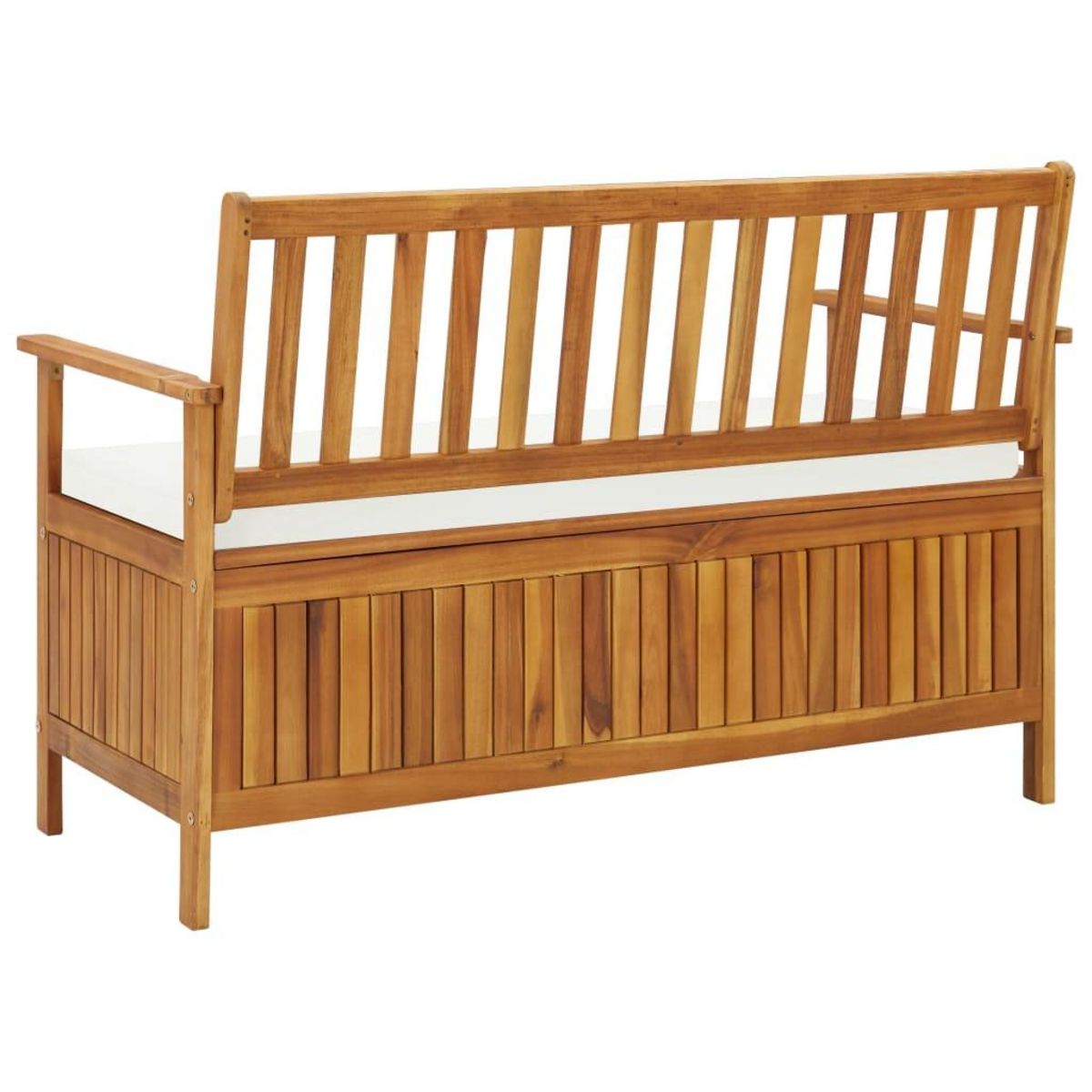 VIDAXL Banc de rangement de jardin Bois d'acacia solide 120x63x84 cm