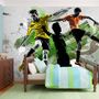 Voir la diapositive 1 : Paris Prix Papier Peint  Stars du Football  280x450cm