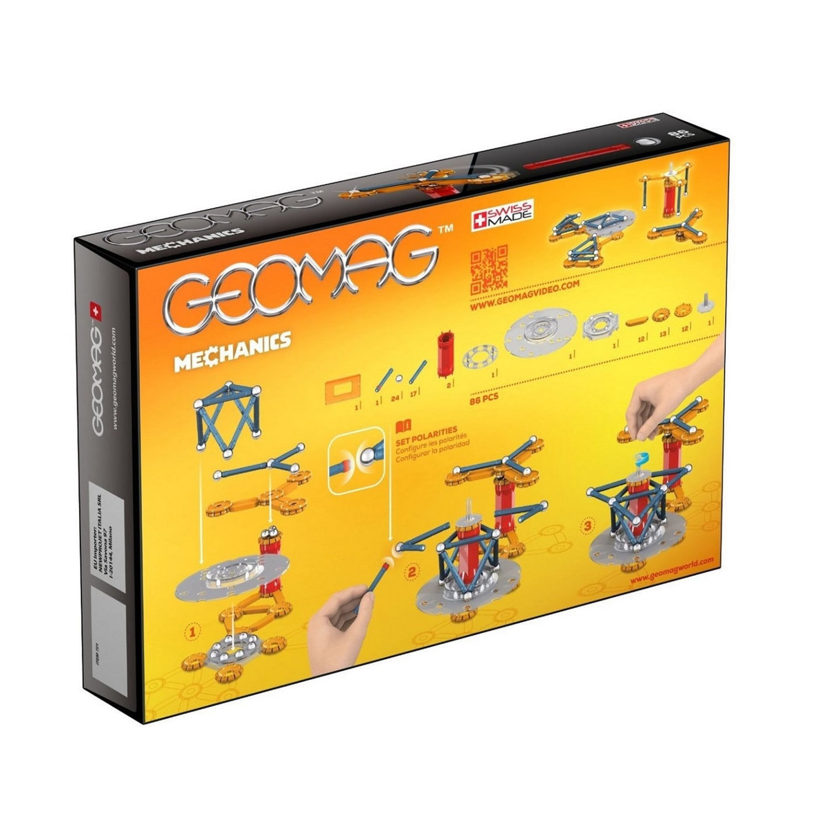 GEOMAG Coffret Geomag mechanics 86 pièces