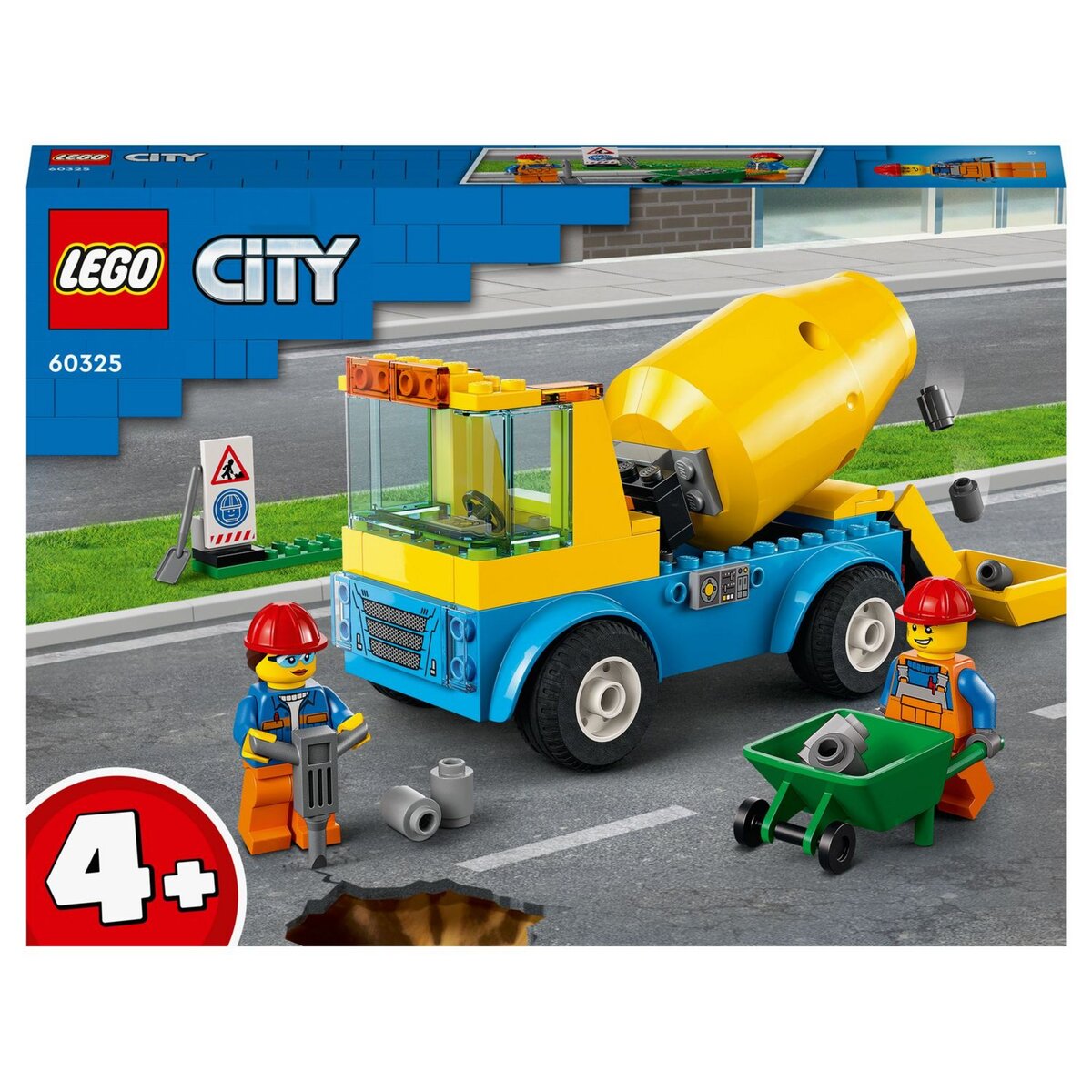 LEGO City Great Vehicles 60325 - Le Camion Bétonnière Jouet Véhicules de  Construction pas cher 