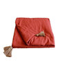 Voir la diapositive 1 : DECOSTARS Édredon Panama 90x190 cm pompons jute terracotta