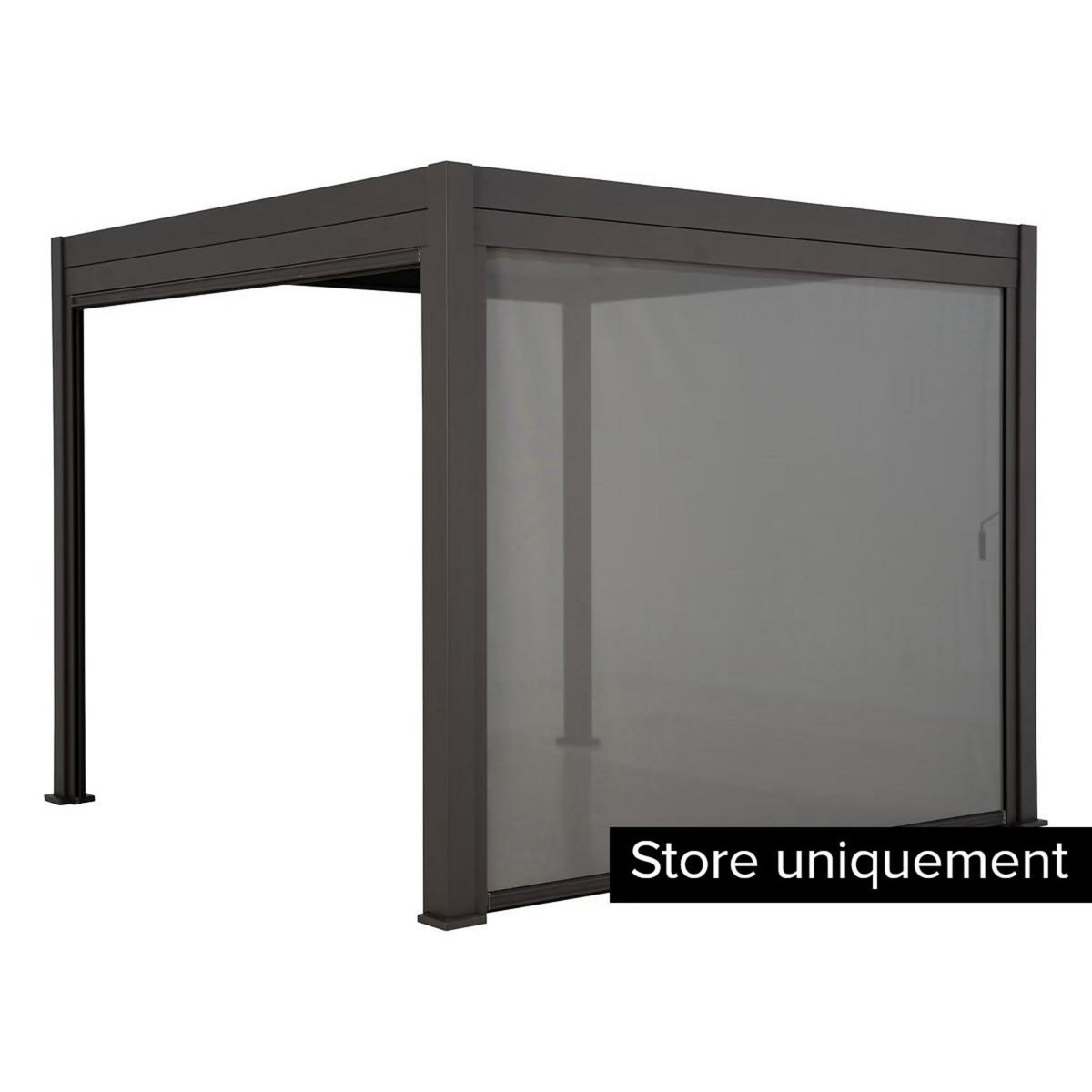 HESPERIDE Store 4 m pour pergola Evora 4 x 3 m texaline graphite - Hespéride