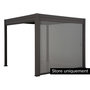 Voir la diapositive 1 : HESPERIDE Store 4 m pour pergola Evora 4 x 3 m texaline graphite - Hespéride