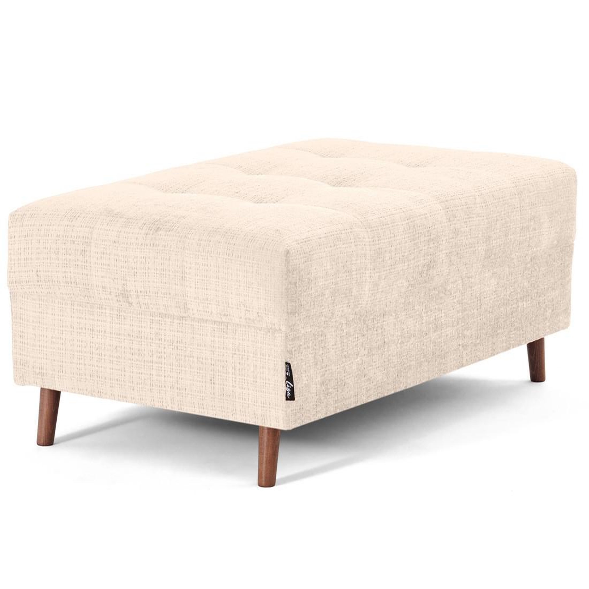 Voir la diapositive 2 : LISA DESIGN Rune - pouf en velours texturé