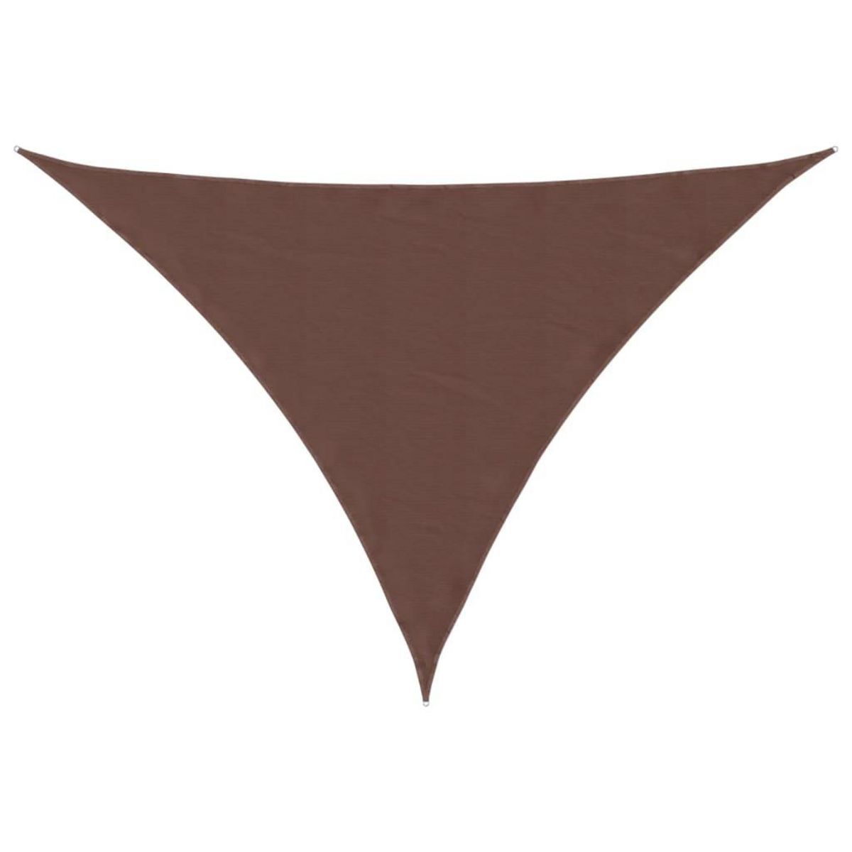 VIDAXL Voile de parasol tissu oxford triangulaire 3x3x4,24 m marron