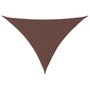 Voir la diapositive 2 : VIDAXL Voile de parasol tissu oxford triangulaire 3x3x4,24 m marron