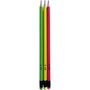 Voir la diapositive 3 : AUCHAN Lot de 3 crayons graphite HB NEON