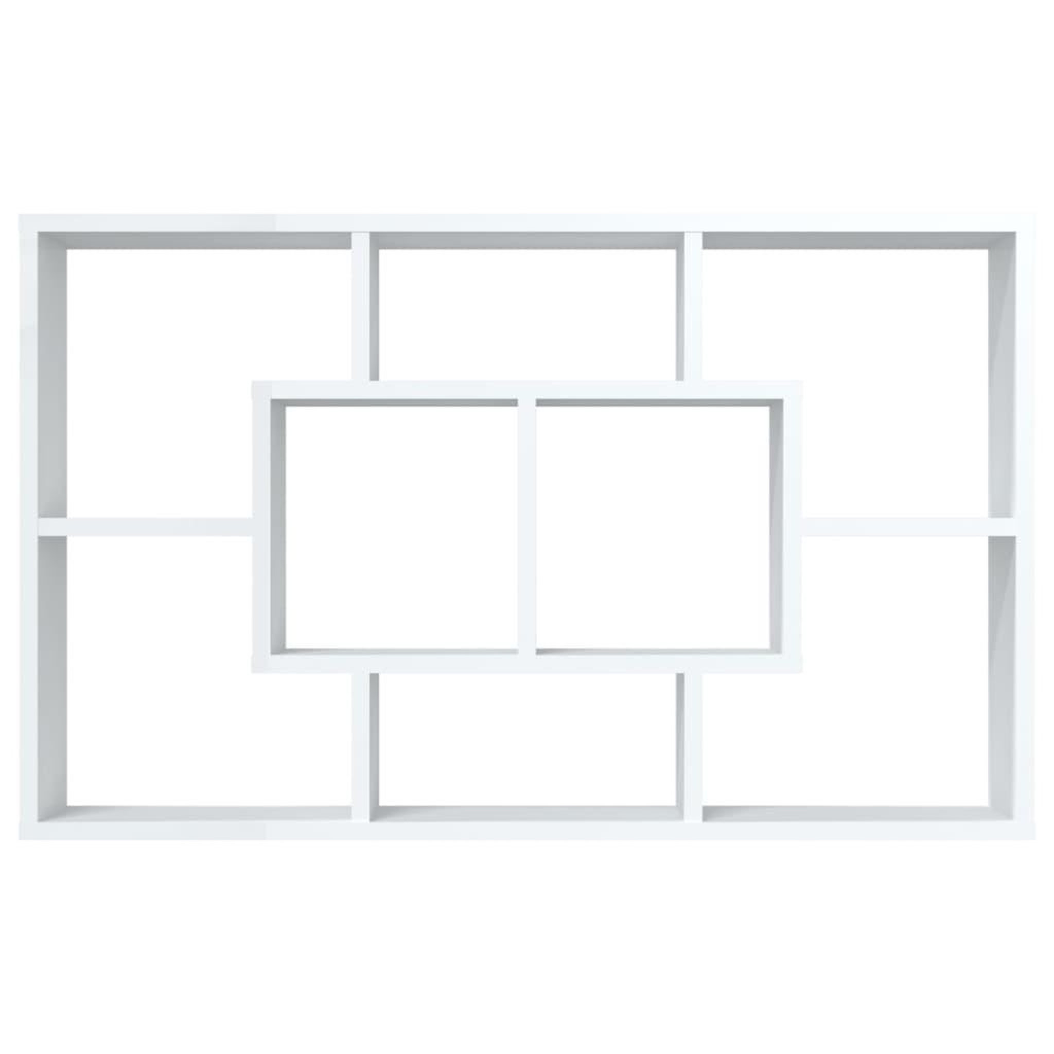 Voir la diapositive 5 : VIDAXL Etagere murale blanc 85x16x52,5 cm bois d'ingenierie