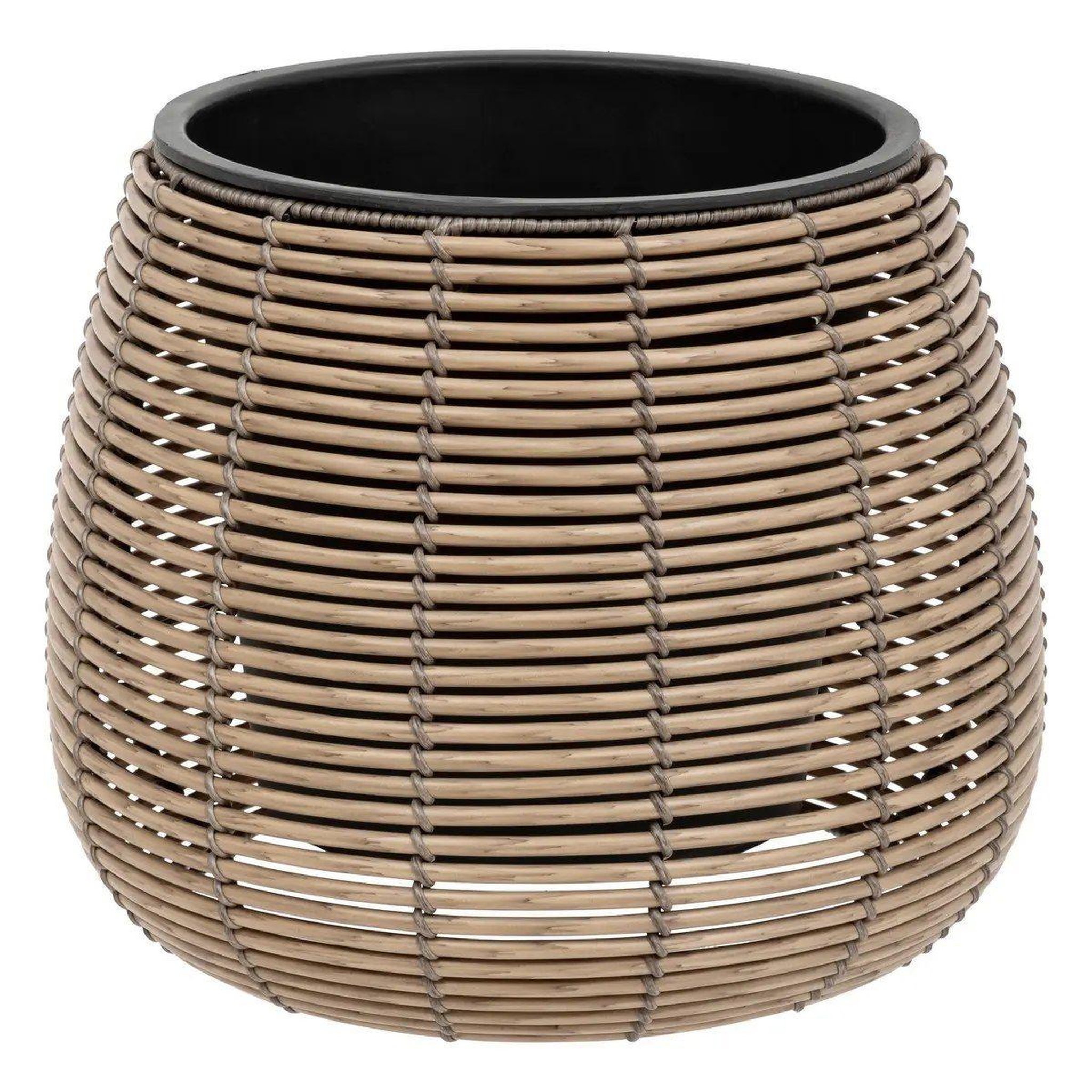 Voir la diapositive 2 : ATMOSPHERA Lot de 3 cache-pots  cam  34cm beige