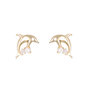 Voir la diapositive 1 : L'ATELIER D'AZUR Boucles d'Oreilles Dauphins - Or Jaune - Enfant