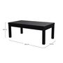Voir la diapositive 4 : Rendez vous déco Table de billard convertible noire tapis bleu - Eddie