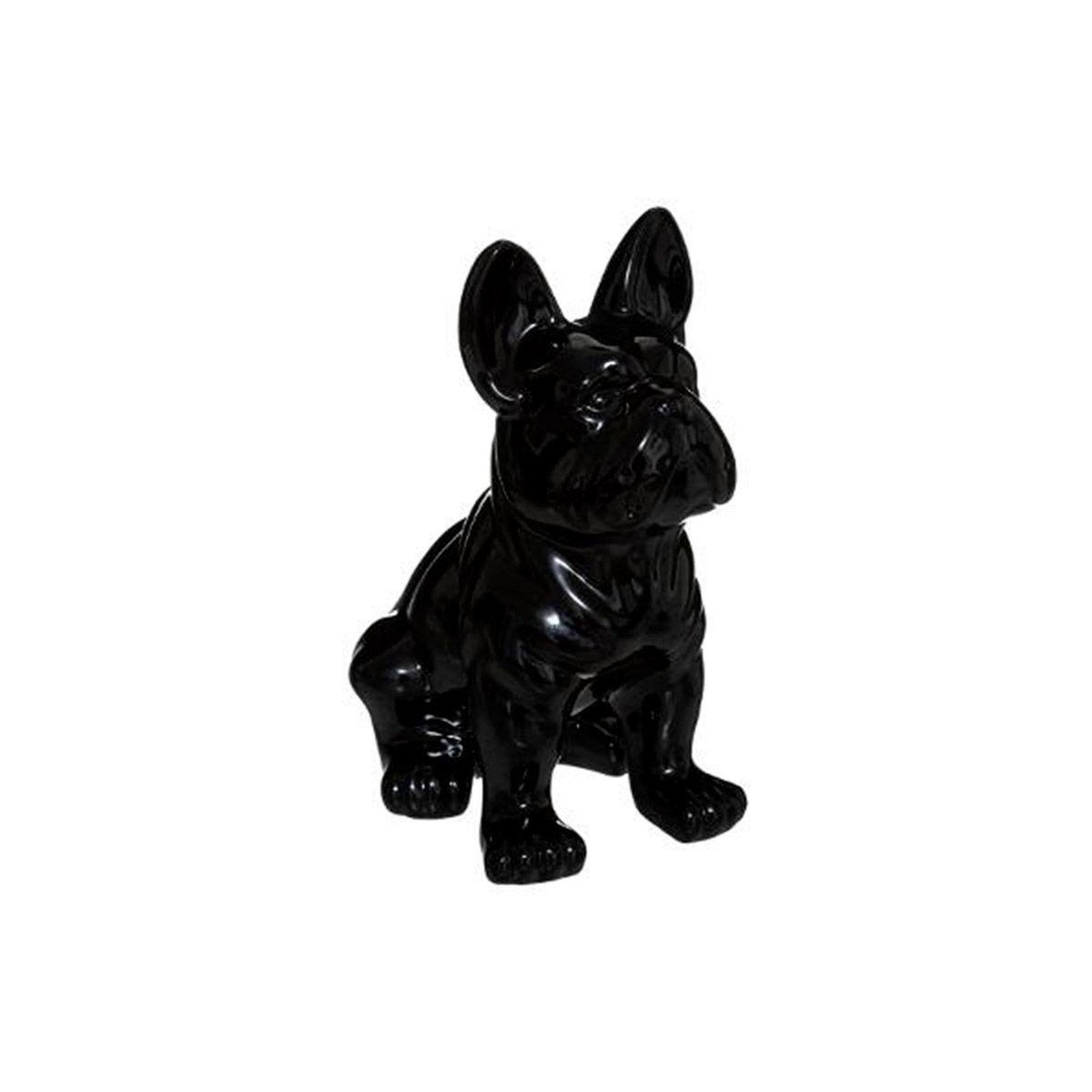 ATMOSPHERA Statuette déco  bulldog  22cm noir